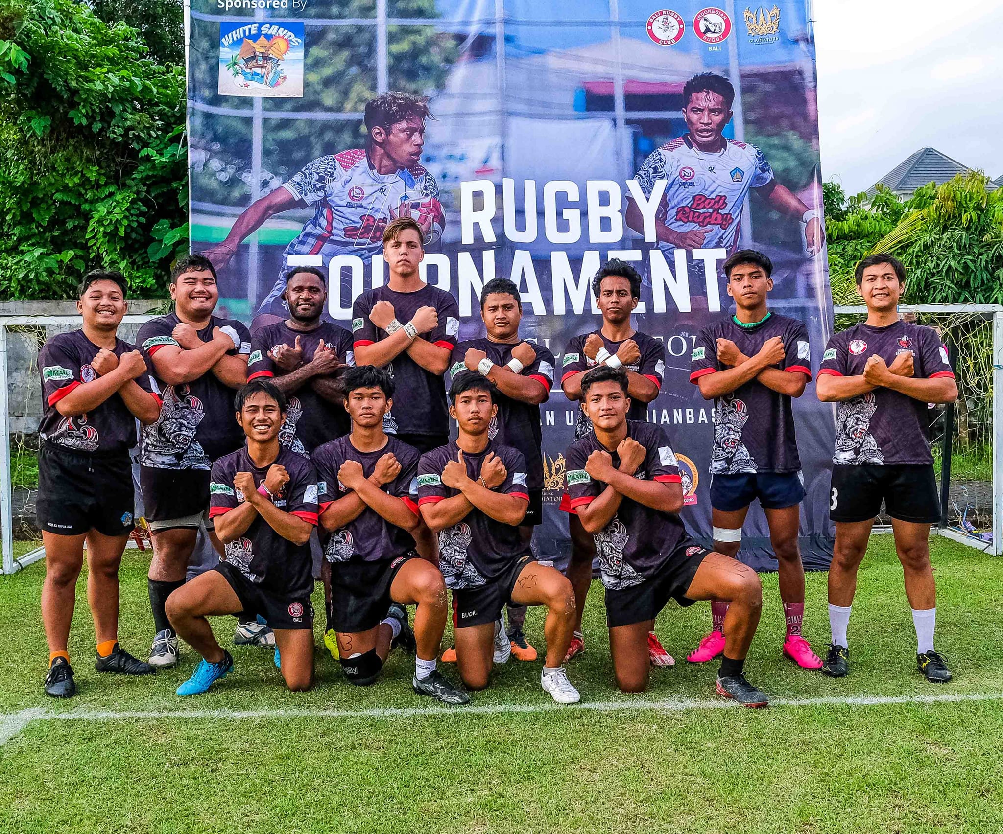 Bali Rugby Club youth team at the tournament